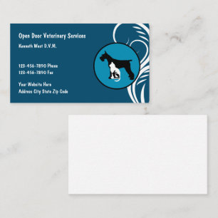 Moderne, einzigartige Veterinary Business Cards Visitenkarte