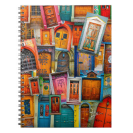 Moderne einzigartige Vintage Tür-Kunst-Fotografie Notizblock