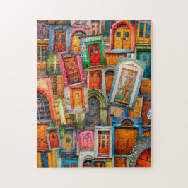 Moderne einzigartige Vintage Tür-Kunst-Fotografie Puzzle