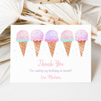 Moderne Eiscreme Sprinkles Geburtstag