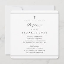 Moderne Elegance Boys or Girls Taufe