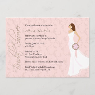 Moderne Elegance Bridal Dusche Einladung