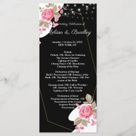 Moderne Elegance Rosa Blumenzange Programm