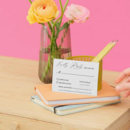 Moderne Elegance Wedding RSVP Card