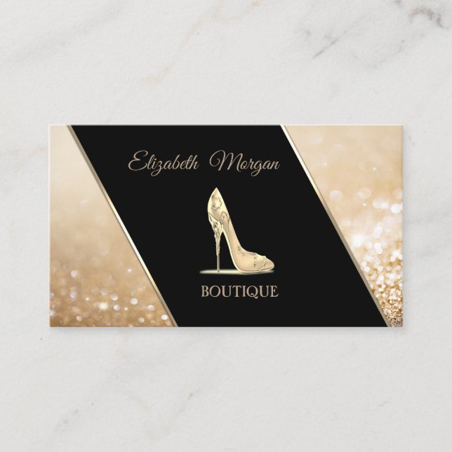 Moderne Elegant Bokeh ,High Heel Visitenkarte (Vorderseite)