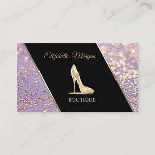 Moderne Elegant Bokeh ,High Heel Visitenkarte