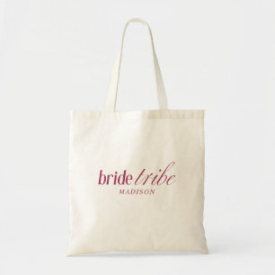 Moderne Elegant Bride Tribe Script Typografie Tragetasche