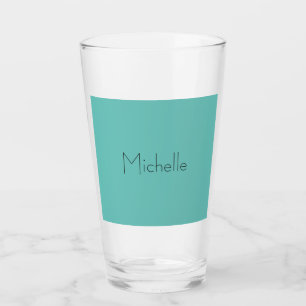 Moderne Elegant einfach blau weiß Glas
