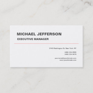 Moderne Elegant einfach Visitenkarte