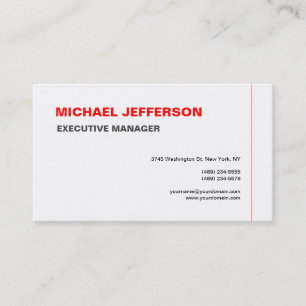 Moderne Elegant einfach Visitenkarte