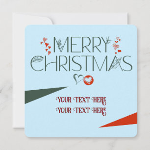 Moderne Elegant frohe Weihnachten Personalisiert Einladung