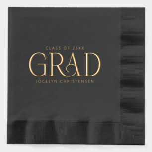 Moderne Elegant Grad Goldene Forelle geprägt von N Servietten Mit Folie
