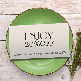 Moderne Elegant Gray Weiß Coupon Beauty