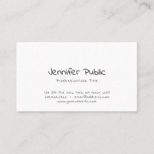 Moderne Elegant handschriftlich Einfach Beruflich Visitenkarte