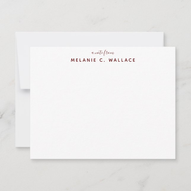 Moderne Elegant Luxury Gold Personal Stationery Ni Mitteilungskarte (Vorderseite)