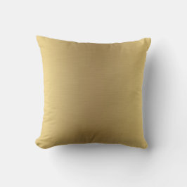 Moderne Elegant Metallic Ombre Solid Gold Kissen