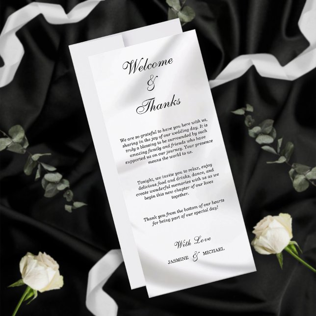 Moderne Elegant Schwarz und Weiß Willkommen und Da (Von Creator hochgeladen)