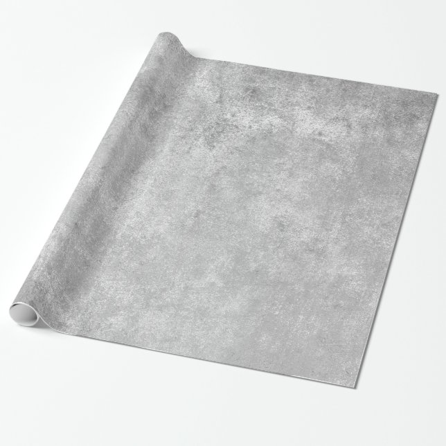 Moderne Elegant Shiny Metallic Silver Gray Texture Geschenkpapier (Ungerollt)