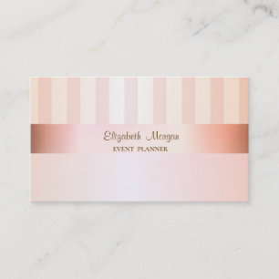Moderne Elegant Stilvoll gestreift Visitenkarte