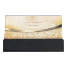 Moderne Elegant Stilvolle Gold Glittery Bokeh