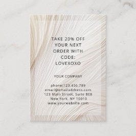 Moderne Elegant Wave Discount Card Rabattkarte