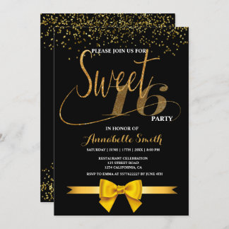 Moderne, elegante 16 Einladung