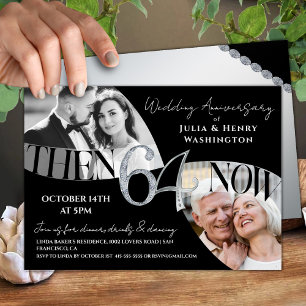 Moderne elegante 64. Hochzeitstag-Feier Einladung