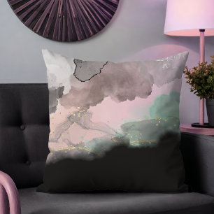 Moderne Elegante Abstrakte Wasserfarben Kissen