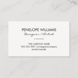 Moderne elegante Akzente Visitenkarte