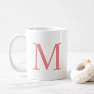 Moderne elegante Anfangsbuchstaben-Monogramm einfa Kaffeetasse