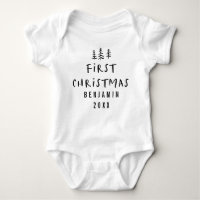 moderne, elegante Baby First Weihnachten