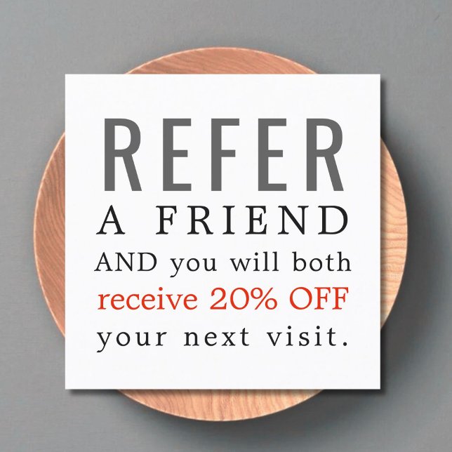 Moderne Elegante Beauty Salon Referenzkarte Empfehlungskarte (Von Creator hochgeladen)