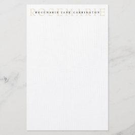 Moderne Elegante Beige Personalisiert Stationery Briefpapier