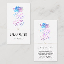 Moderne elegante Berufliche, goldene Lotus-Blume Visitenkarte