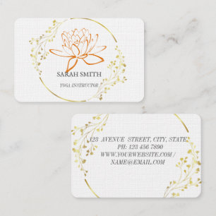 Moderne Elegante Berufliche Lotus-Blume Visitenkarte