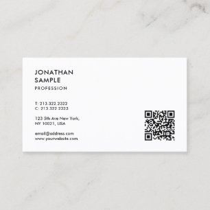 Moderne, elegante Berufliche QR-Code-Vorlage Visitenkarte