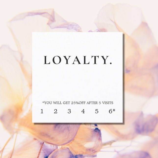 Moderne elegante Black and White Loyalty Card Treuekarte (Von Creator hochgeladen)