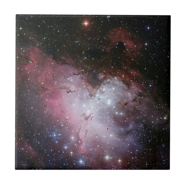 Moderne Elegante Blaue Landschaft Fliese (Vorderseite)