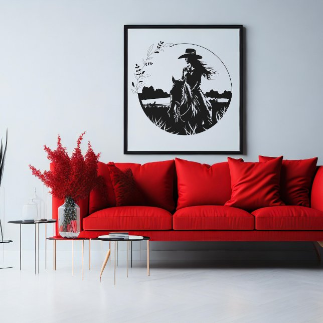 Moderne Elegante Blume Reiten Leinwanddruck (Von Creator hochgeladen)