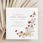 Moderne elegante Boho Natur-Wildblumen Hochzeiten Einladung<br><div class="desc">Moderne elegante Boho Natur-Wildblumen Hochzeit Einladung</div>
