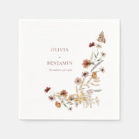 Moderne elegante Boho Natur-Wildblumen Hochzeiten