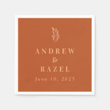 Moderne elegante Boho Wedding-Blätter