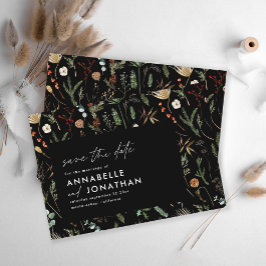 Moderne, elegante, botanisch-schicke Hochzeit Save The Date