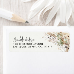 Moderne, elegante botanische Pampas stilvoll