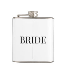 Moderne elegante Bride Flask