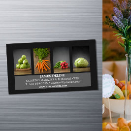 Moderne elegante Catering Koch Business Card Magnetische Visitenkarte