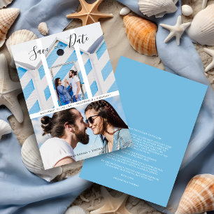 Moderne Elegante Collage 2 Fotos Paare Hochzeit