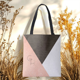 Moderne elegante Cream Leather-Initialen