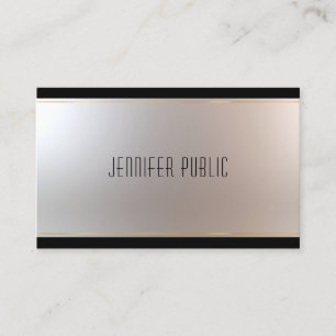 Moderne elegante Design-Glamour einzigartig schlic Visitenkarte