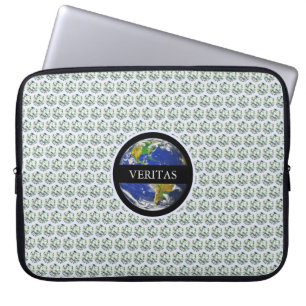 Moderne elegante Diamanten und Erdkugel Laptopschutzhülle